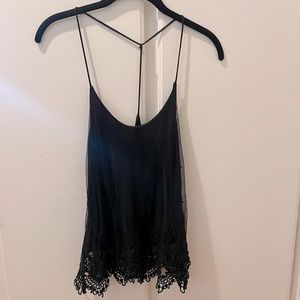 Pins and needles XS black tank top